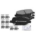 4 Pcs Rear Ceramic Brake Pads with Sensor for 2015 Ford Special Service Police Sedan