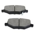 4 Pcs Rear Ceramic Brake Pads with Sensor for 2015 Ford Special Service Police Sedan