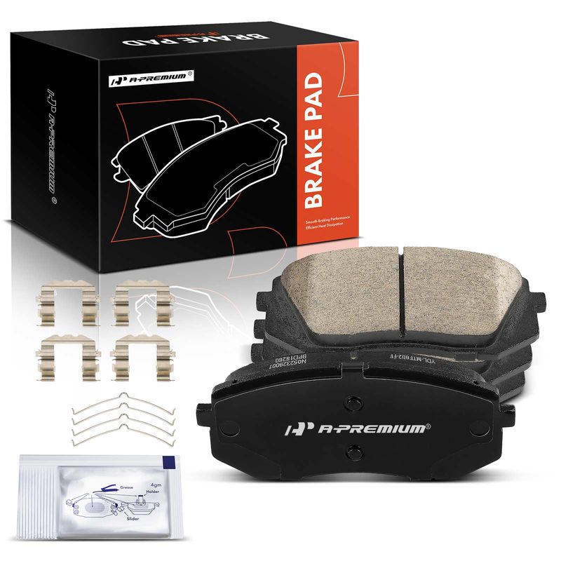 4 Pcs Front Ceramic Brake Pads for 2020 Hyundai Kona Electric