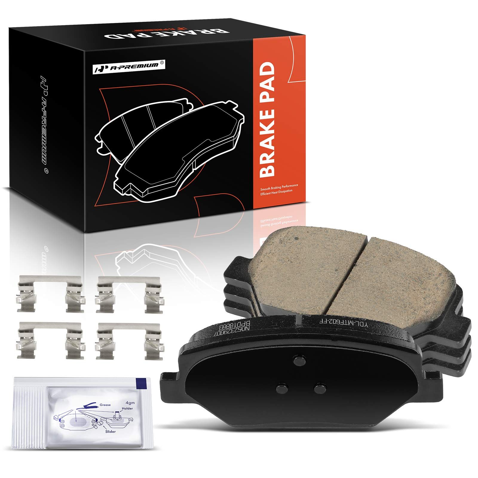 4 Pcs Front Ceramic Brake Pads for 2019 Buick Regal TourX