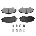 8 Pcs Front & Rear Ceramic Brake Pads with Sensor for 2009 Dodge Grand Caravan