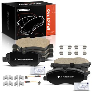 8 Pcs Front & Rear Ceramic Brake Pads for Dodge Sprinter 2500 07-09 Freightliner