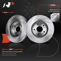 Front Disc Brake Rotors & Ceramic Brake Pads for Honda CR-V 2007-2016 Acura RDX