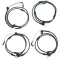 4 Pcs Front & Rear Disc Brake Pad Wear Sensor for Land Rover LR3 05-06 4.0L 4.4L