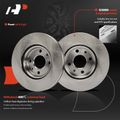 6 Pcs Front Disc Brake Rotors & Ceramic Brake Pads for Fiat 500 2012-2017 GAS c Easy