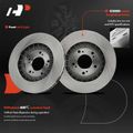 6 Pcs Front Disc Brake Rotors & Ceramic Brake Pads for 2006 Honda S2000