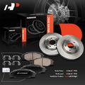 6 Pcs Front Disc Brake Rotors & Ceramic Brake Pads for 2006 Honda S2000