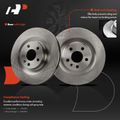 6 Pcs Rear Disc Brake Rotors & Ceramic Brake Pads for 2018 Volvo XC60