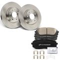 6 Pcs Front Disc Brake Rotors & Ceramic Brake Pads for 2015 Hyundai Sonata