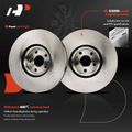 6 Pcs Front Disc Brake Rotors & Ceramic Brake Pads for 2017 Volvo XC90