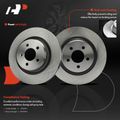 6 Pcs Front Disc Brake Rotors & Ceramic Brake Pads for 2009 Jeep Liberty