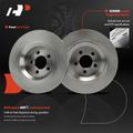 6 Pcs Front Disc Brake Rotors & Ceramic Brake Pads for 2009 Jeep Liberty