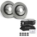 6 Pcs Front Disc Brake Rotors & Ceramic Brake Pads for 2009 Jeep Liberty