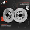 6 Pcs Front Disc Brake Rotors & Ceramic Brake Pads for 2004 Audi A4 Quattro