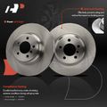 6 Pcs Front Brake Disc Rotors & Ceramic Brake Pads for 2002 BMW 745i