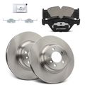 6 Pcs Front Brake Disc Rotors & Ceramic Brake Pads for 2002 BMW 745i