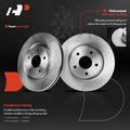 8 Pcs Front Disc Brake Rotor & Pads + Hub Bearing for 2014 Chrysler Town & Country