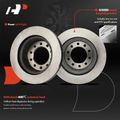 6 Pcs Front Disc Brake Rotors & Ceramic Brake Pads for 2017 Ram 4500