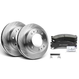 Front Disc Brake Rotors & Ceramic Brake Pads for Chevrolet Silverado 2500 GMC