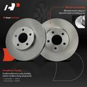 6 Pcs Front Disc Brake Rotors & Ceramic Brake Pads for 2004 Chevrolet Venture