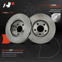 6 Pcs Front Disc Brake Rotors & Ceramic Brake Pads for 2004 Chevrolet Venture