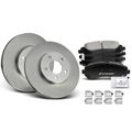 6 Pcs Front Disc Brake Rotors & Ceramic Brake Pads for 2004 Chevrolet Venture