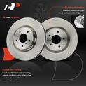 6 Pcs Front Disc Brake Rotors & Ceramic Brake Pads for 2004 INFINITI G35