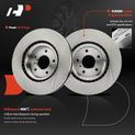 6 Pcs Front Disc Brake Rotors & Ceramic Brake Pads for 2004 INFINITI G35