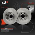 6 Pcs Front Disc Brake Rotors & Ceramic Brake Pads for 2018 GMC Canyon