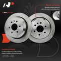 6 Pcs Rear Disc Brake Rotors & Ceramic Brake Pads for 2020 Chevrolet Colorado