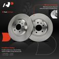 6 Pcs Front Disc Brake Rotors & Ceramic Brake Pads for 2005 Cadillac STS