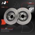 6 Pcs Front Disc Brake Rotors & Ceramic Brake Pads for 2005 Cadillac STS