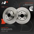 6 Pcs Front Disc Brake Rotors & Ceramic Brake Pads for Honda Accord HR-V 1.8L