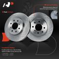 6 Pcs Front Disc Brake Rotors & Ceramic Brake Pads for 2018 Honda Fit