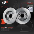 6 Pcs Front Disc Brake Rotors & Ceramic Brake Pads for 2018 Honda Fit