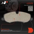 6 Pcs Front Disc Brake Rotors & Ceramic Brake Pads for 2006 Land Rover LR3