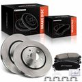 6 Pcs Front Disc Brake Rotors & Ceramic Brake Pads for 2020 Honda Passport