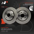 6 Pcs Front Disc Brake Rotors & Ceramic Brake Pads for 2020 Honda Passport