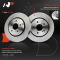 6 Pcs Front Disc Brake Rotors & Ceramic Brake Pads for 2018 Honda Odyssey