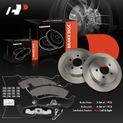 6 Pcs Rear Disc Brake Rotors & Ceramic Brake Pads for Ford Explorer Sport Trac 03-05