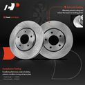 6 Pcs Front Disc Brake Rotors & Ceramic Brake Pads for 2006 Chrysler Town & Country