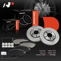 6 Pcs Front Disc Brake Rotors & Ceramic Brake Pads for 2006 Chrysler Town & Country