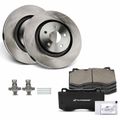 6 Pcs Front Disc Brake Rotors & Ceramic Brake Pads for 2010 Jeep Grand Cherokee