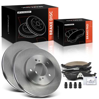 6 Pcs Front Disc Brake Rotors & Ceramic Brake Pads for Mercury Villager Nissan
