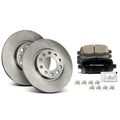 6 Pcs Rear Disc Brake Rotors & Ceramic Brake Pads for 2021 Jeep Cherokee