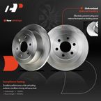 8 Pcs Rear Disc Brake Rotor & Pad + Brake Caliper for Dodge Dakota 2003-2004