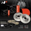 6 Pcs Front Disc Brake Rotors & Ceramic Brake Pads for 2015 Jeep Cherokee