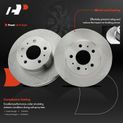 6 Pcs Front Disc Brake Rotors & Ceramic Brake Pads for 1995 Lincoln Town Car