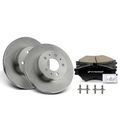 6 Pcs Front Disc Brake Rotors & Ceramic Brake Pads for 1995 Lincoln Town Car