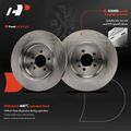 6 Pcs Rear Disc Brake Rotors & Ceramic Brake Pads for 2011 Land Rover Range Rover Sport